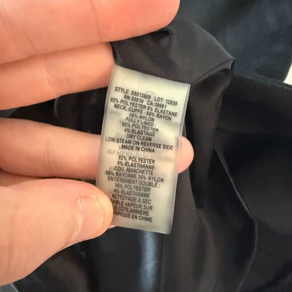 Elie Tahari Black Short Sleeve Mini Dress Size US 0 Color Black - Picture 4 of 7